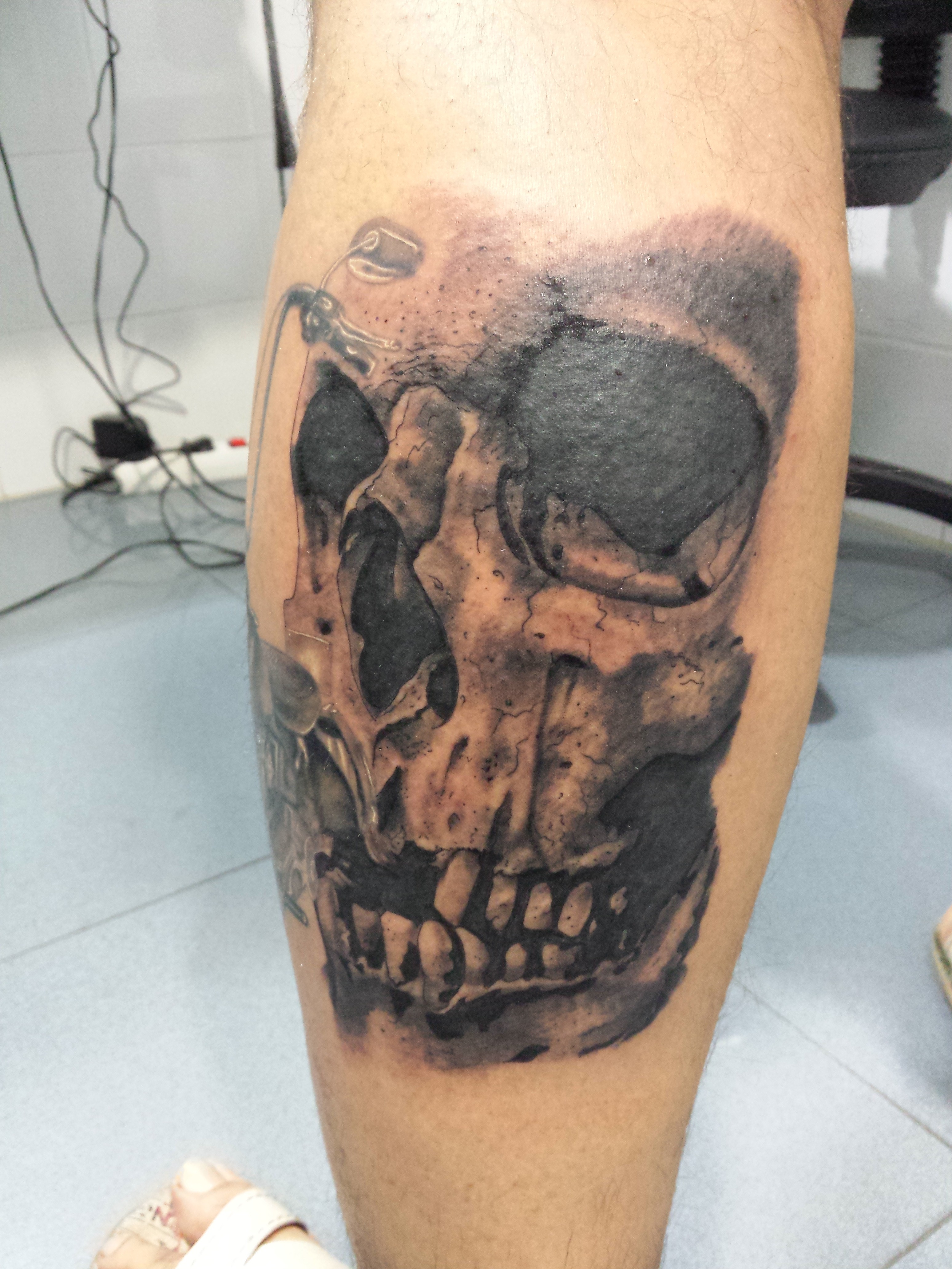 calavera-skull-Jorge García-Tatuajes L'Eliana