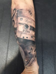 Tattoo cinta casette tdk-Jorge Terrorize_Tatuajes L'Eliana